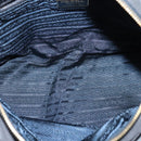 PRADA Chain Shoulder Bag Nylon Navy Gold Auth bs28886-11