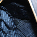 PRADA Chain Shoulder Bag Nylon Navy Gold Auth bs28886-19