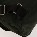PRADA Backpack Nylon Khaki Silver Auth bs28888-17