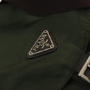 PRADA Backpack Nylon Khaki Silver Auth bs28888-18