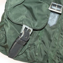 PRADA Backpack Nylon Khaki Silver Auth bs28888-23