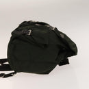 PRADA Backpack Nylon Khaki Silver Auth bs28888-3