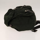 PRADA Backpack Nylon Khaki Silver Auth bs28888-4