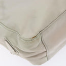 PRADA Tote Bag Nylon White Silver Auth bs28890-15