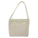 PRADA Tote Bag Nylon White Silver Auth bs28890-13