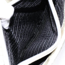 PRADA Tote Bag Nylon White Silver Auth bs28890-23