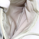 PRADA Tote Bag Nylon White Silver Auth bs28890-25