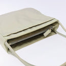 PRADA Tote Bag Nylon White Silver Auth bs28890-6