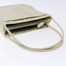 PRADA Tote Bag Nylon White Silver Auth bs28890-7