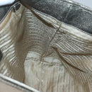 PRADA Hand Bag Canvas 2way Beige Gold Auth bs28891-20