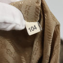 PRADA Hand Bag Canvas 2way Beige Gold Auth bs28891-23