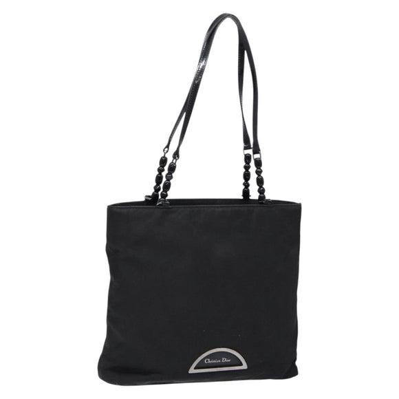 Christian Dior Tote Bag Nylon Black Auth bs28900