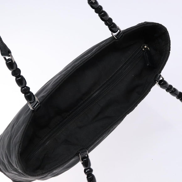 Christian Dior Tote Bag Nylon Black Auth bs28900