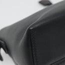 FENDI Hand Bag Leather Black Silver Auth bs28905-17