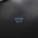 FENDI Hand Bag Leather Black Silver Auth bs28905-18