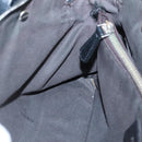 FENDI Hand Bag Leather Black Silver Auth bs28905-23