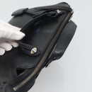 FENDI Hand Bag Leather Black Silver Auth bs28905-6