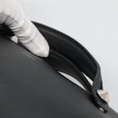 FENDI Hand Bag Leather Black Silver Auth bs28905-14