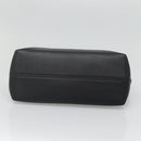 FENDI Hand Bag Leather Black Silver Auth bs28905-5