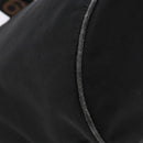 FENDI Hand Bag Canvas Black Brown gold Auth bs28908-16