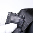 FENDI Hand Bag Canvas Black Brown gold Auth bs28908-12