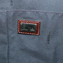 FENDI Zucchino Hand Bag Coated Canvas PVC Black Gold Auth bs28910-15