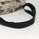 CHANEL Shoulder Bag Canvas White Black Silver CC Auth bs28912-9