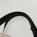 CHANEL Shoulder Bag Canvas White Black Silver CC Auth bs28912-15