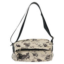 CHANEL Shoulder Bag Canvas White Black Silver CC Auth bs28912-13