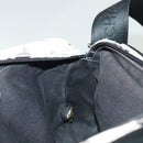 CHANEL Shoulder Bag Canvas White Black Silver CC Auth bs28912-26