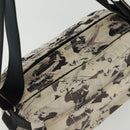 CHANEL Shoulder Bag Canvas White Black Silver CC Auth bs28912-6