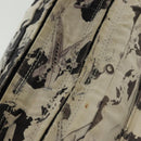 CHANEL Shoulder Bag Canvas White Black Silver CC Auth bs28912-8