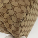 GUCCI GG Canvas Sherry Line Tote Bag Beige Gold 155524 Auth bs28913-16