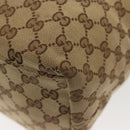 GUCCI GG Canvas Sherry Line Tote Bag Beige Gold 155524 Auth bs28913-17