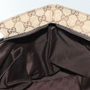 GUCCI GG Canvas Sherry Line Tote Bag Beige Gold 155524 Auth bs28913-21