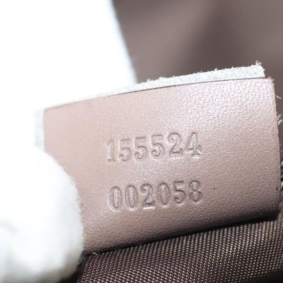 GUCCI GG Canvas Sherry Line Tote Bag Beige Gold 155524 Auth bs28913