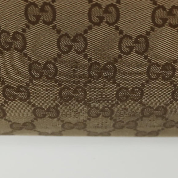 GUCCI GG Canvas Sherry Line Tote Bag Beige Gold 155524 Auth bs28913
