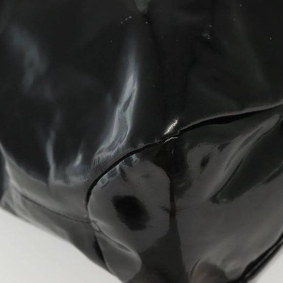 Salvatore Ferragamo Vala Tote Bag Enamel Black Auth bs28914