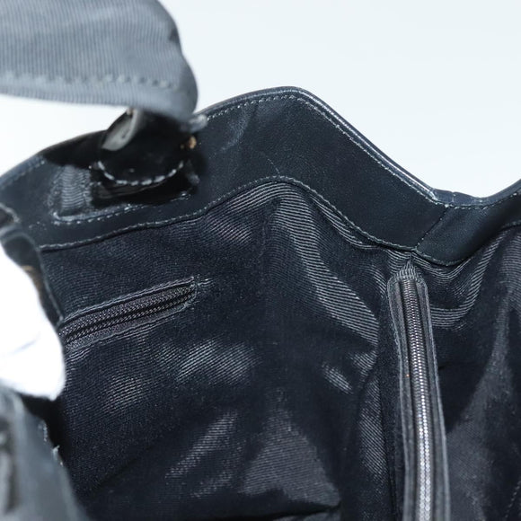 Salvatore Ferragamo Vala Tote Bag Enamel Black Auth bs28914