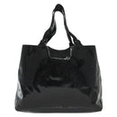 Salvatore Ferragamo Vala Tote Bag Enamel Black Auth bs28914-2