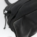 Salvatore Ferragamo Vala Tote Bag Canvas Black Gold Auth bs28915-16