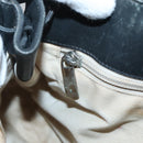 Salvatore Ferragamo Vala Tote Bag Canvas Black Gold Auth bs28915-17