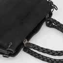 Salvatore Ferragamo Vala Tote Bag Canvas Black Gold Auth bs28915-6