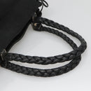 Salvatore Ferragamo Vala Tote Bag Canvas Black Gold Auth bs28915-7