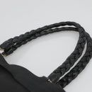 Salvatore Ferragamo Vala Tote Bag Canvas Black Gold Auth bs28915-8