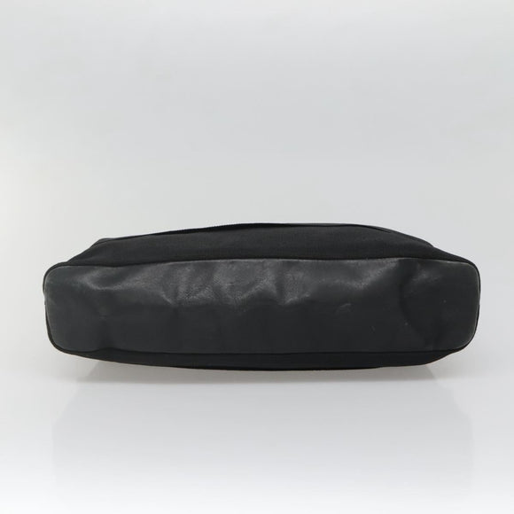 Salvatore Ferragamo Vala Tote Bag Canvas Black Gold Auth bs28915