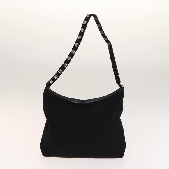 Salvatore Ferragamo Gancini Hand Bag Nylon 2Set Black Auth bs28917