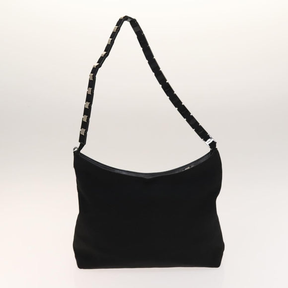 Salvatore Ferragamo Gancini Hand Bag Nylon 2Set Black Auth bs28917