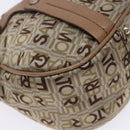 Salvatore Ferragamo Shoulder Bag Canvas Leather Beige Silver Auth bs28919-14