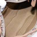 Salvatore Ferragamo Shoulder Bag Canvas Leather Beige Silver Auth bs28919-11